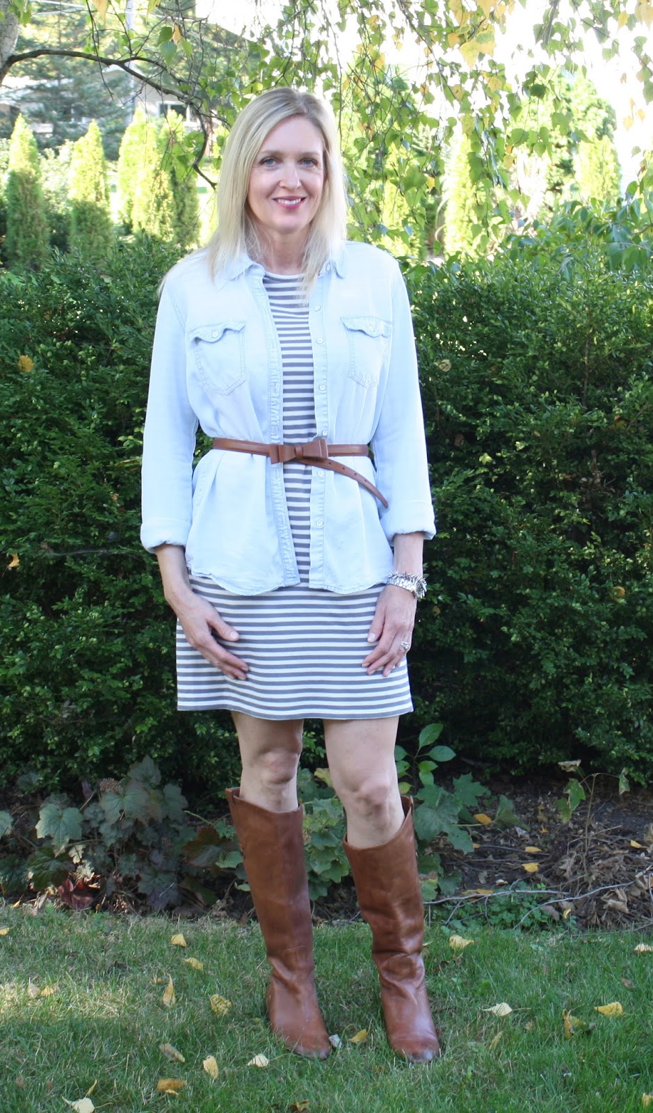 Striped Dress 3 Ways | Fall Outfit Ideas