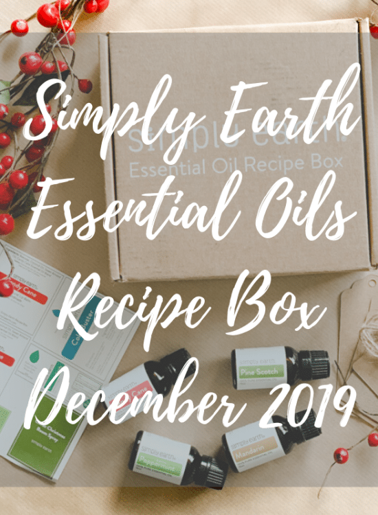 simply earth essential oils recipe box December