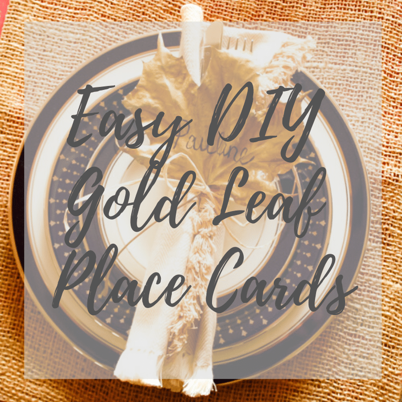 gold leaf placecards