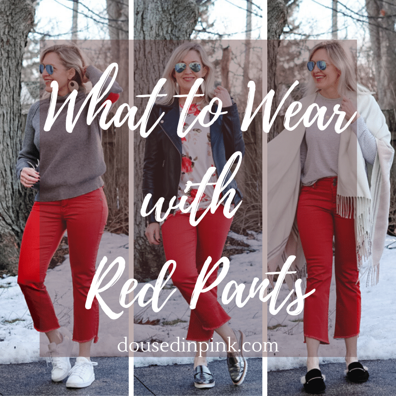 red pants outfit ideas