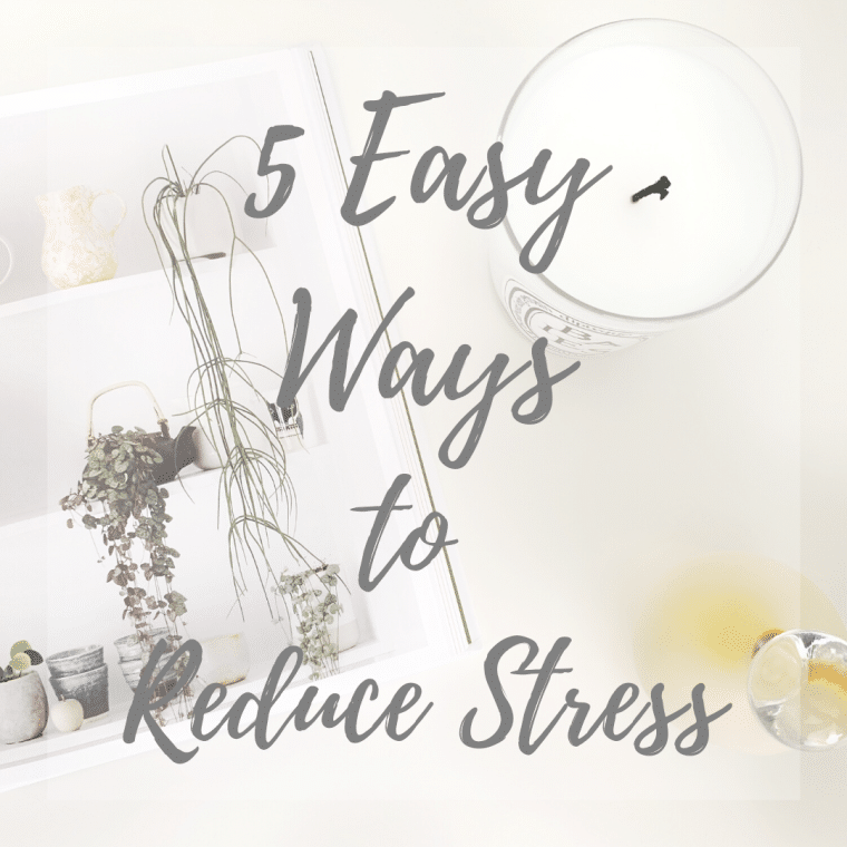 easy ways to reduce stress
