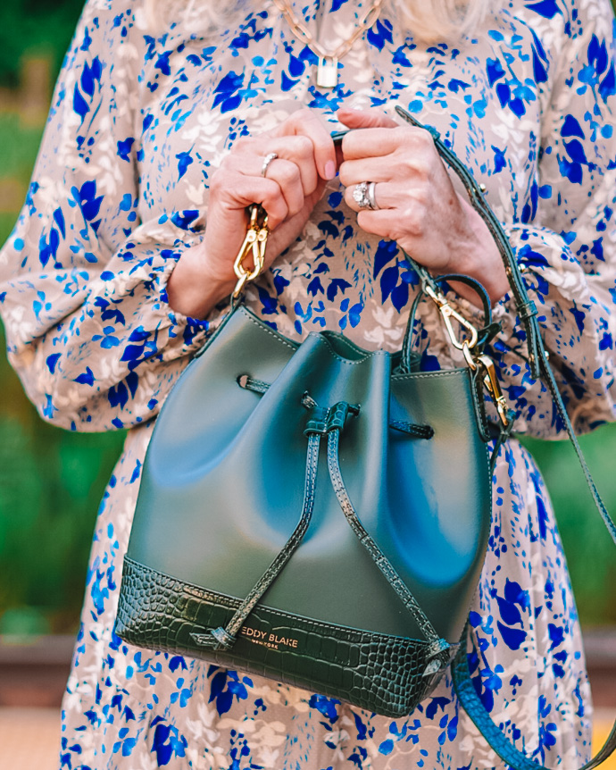 Teddy Blake Eliza Bucket Bag Green