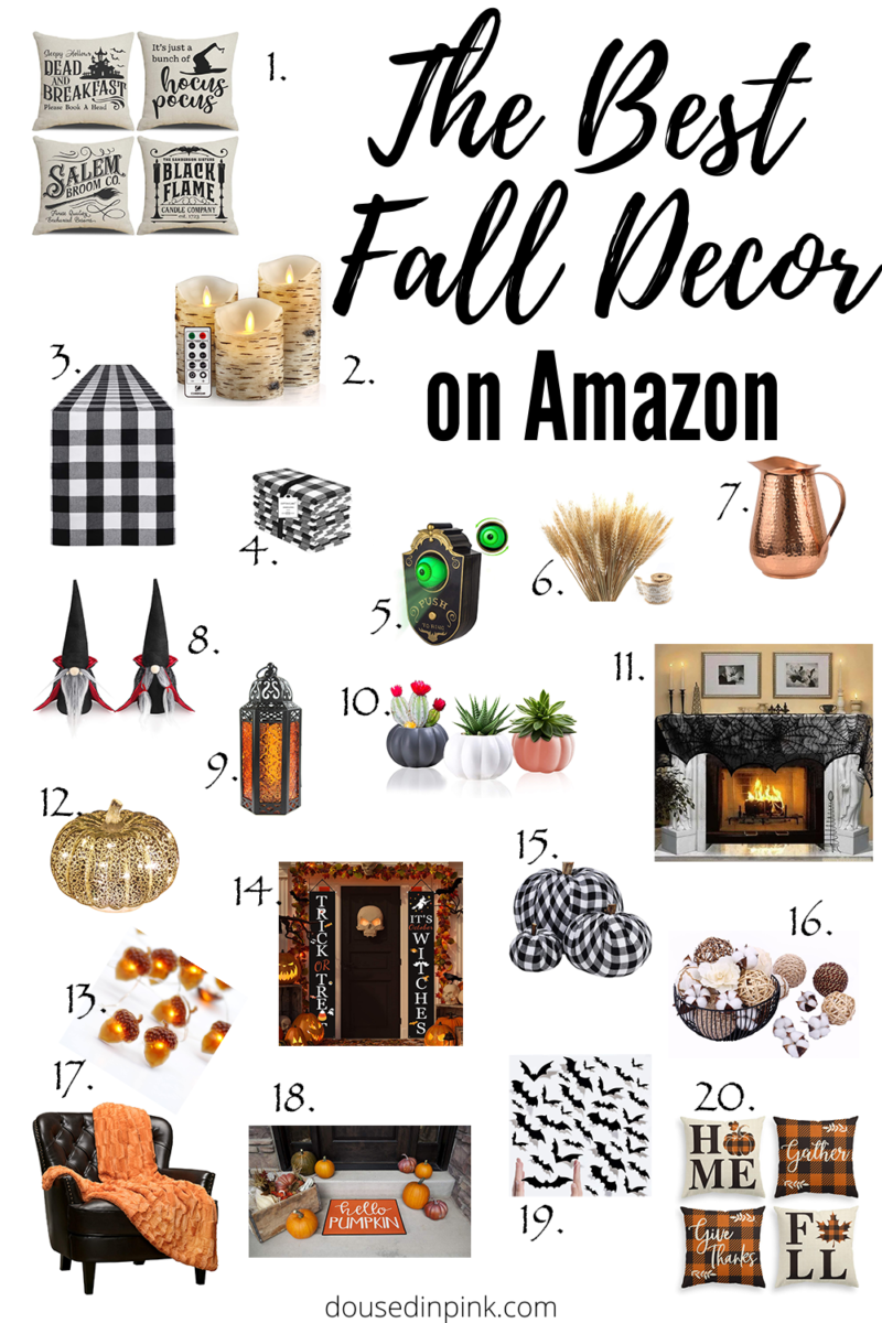 The Best Fall Decor From Amazon Doused in Pink