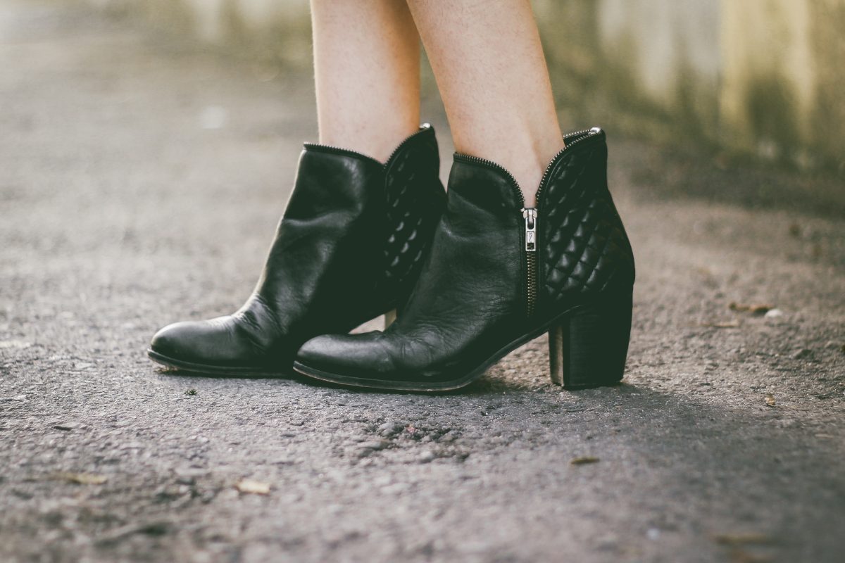 leather booties