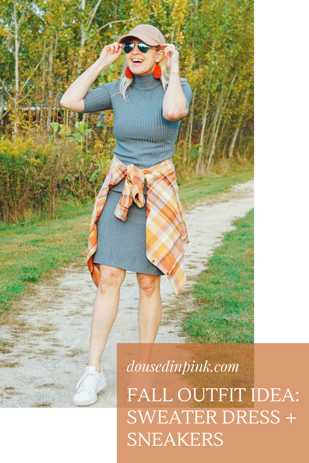 fall sweater dress outfit