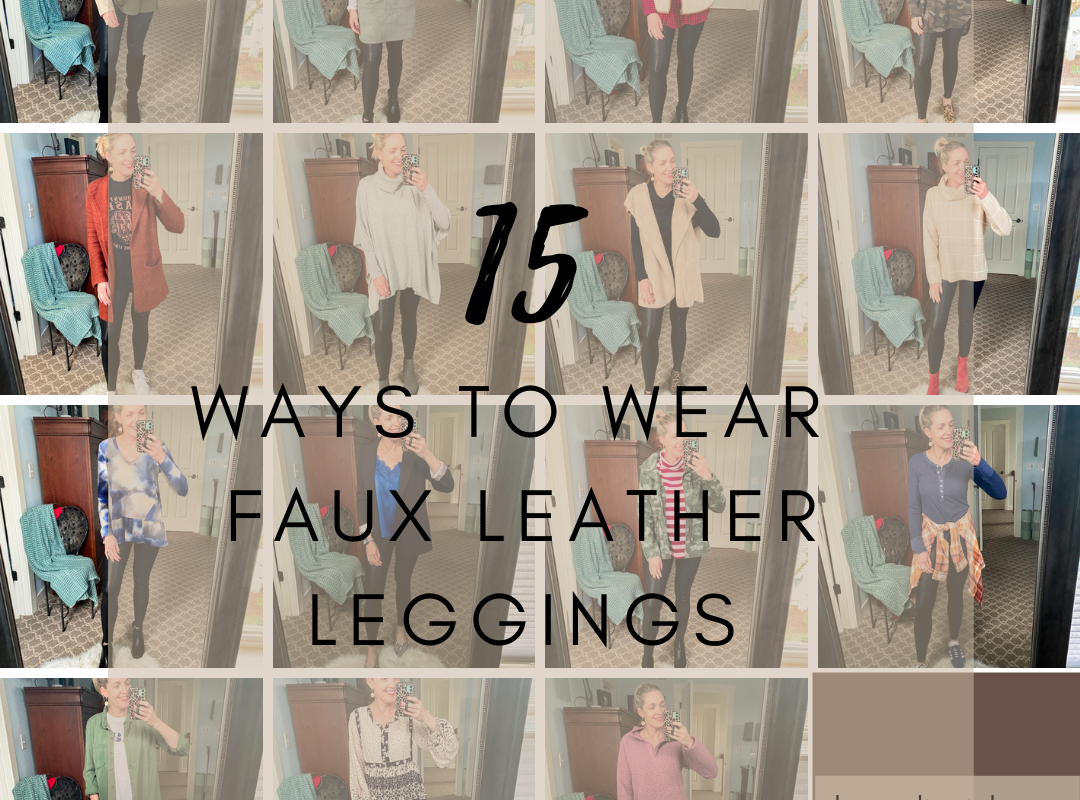 15 ways to wear faux leather leggings