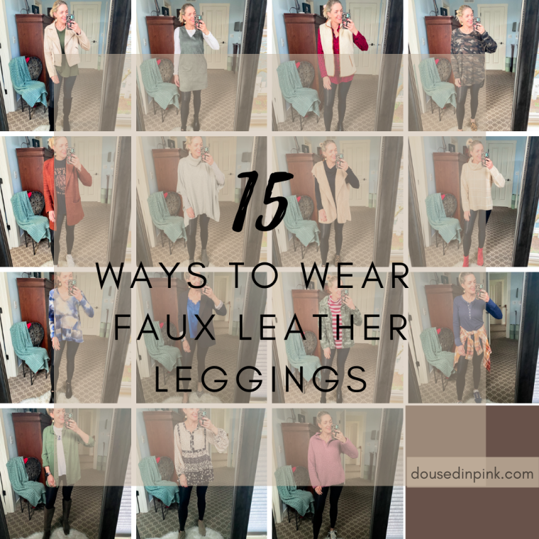 15 ways to wear faux leather leggings