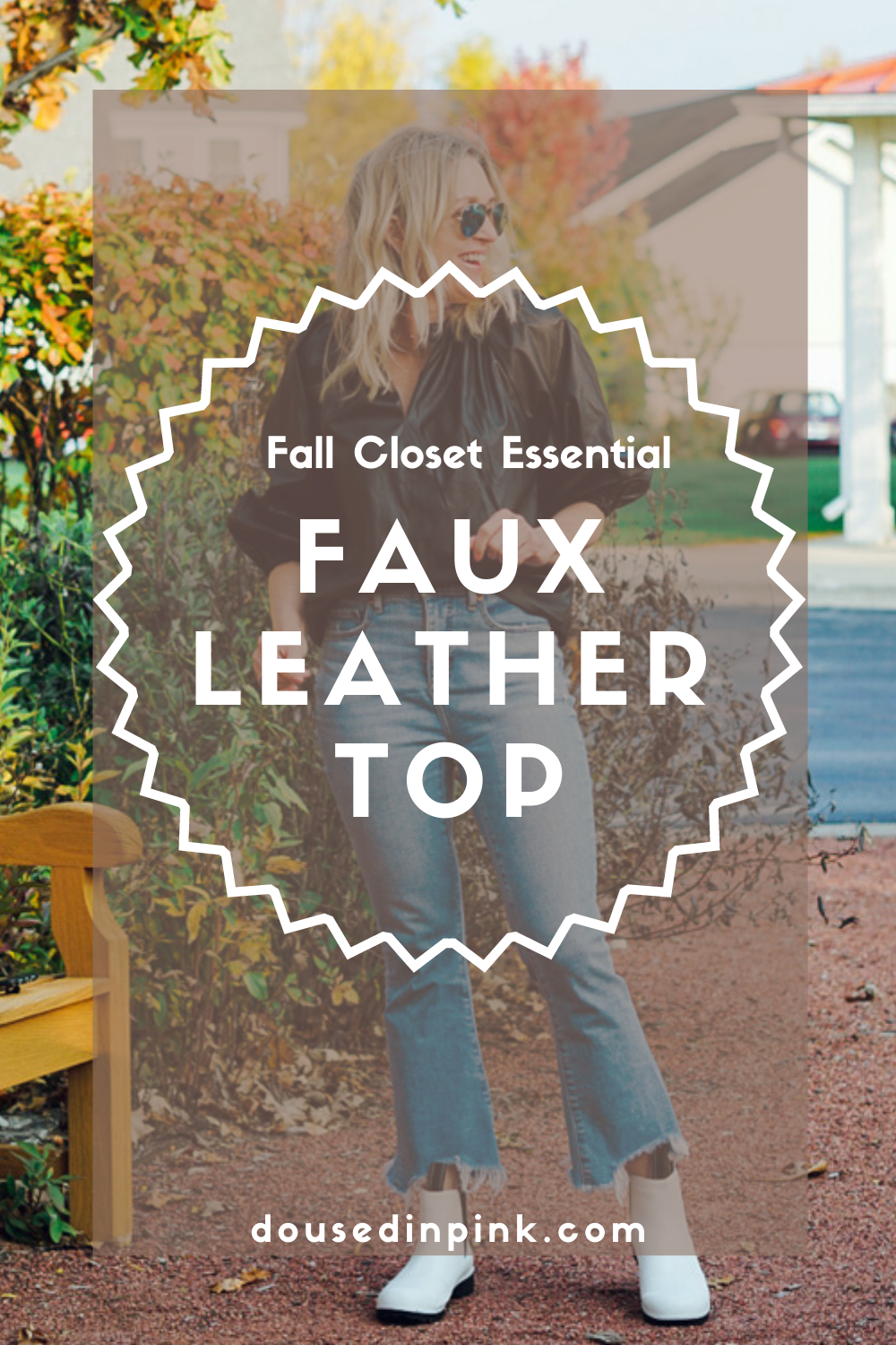 how to wear a faux leather top