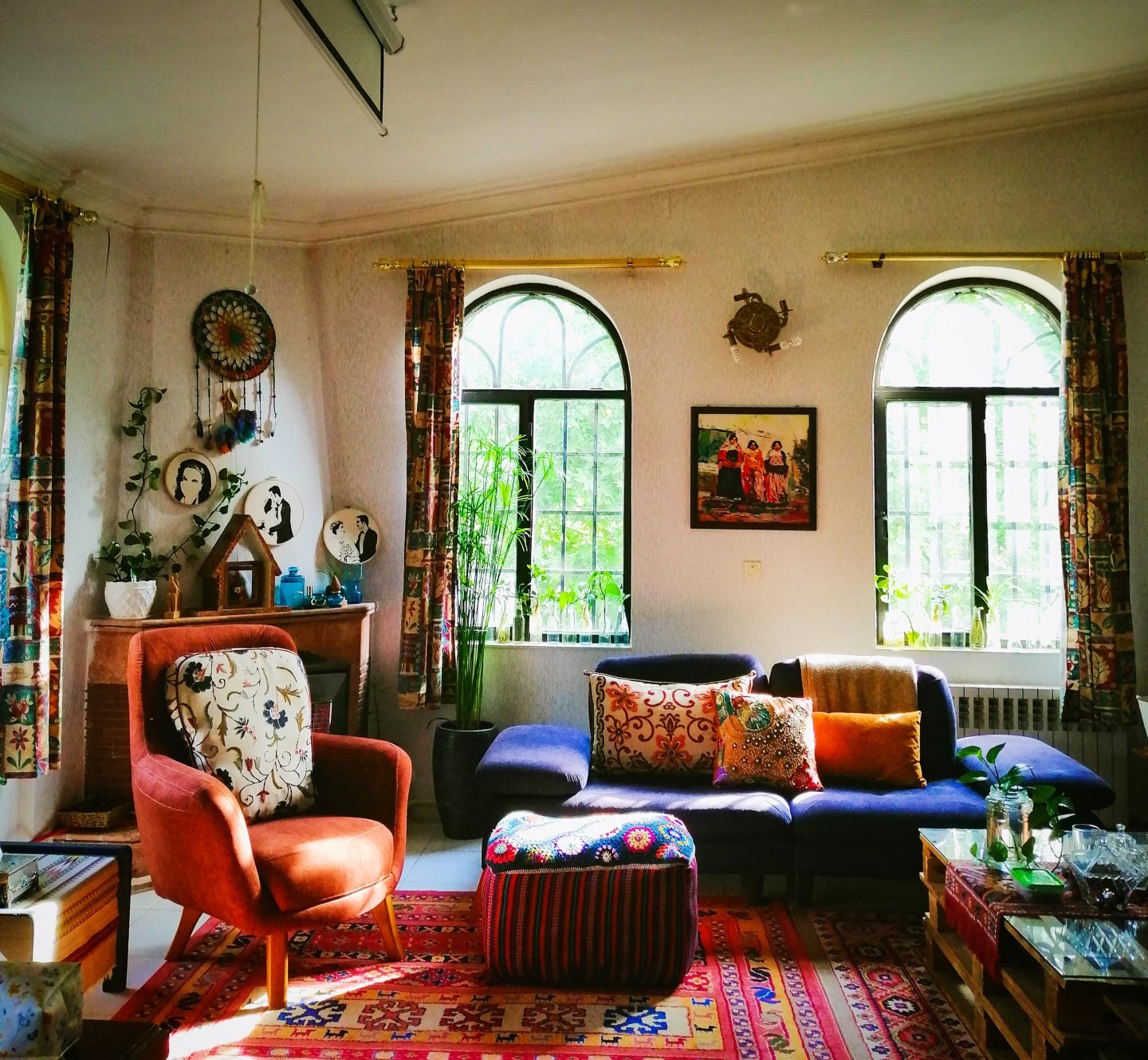Mixing Patterns In Your Home Doused in Pink