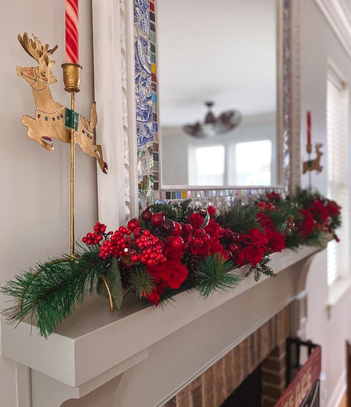 nearly natural hydrangea garland