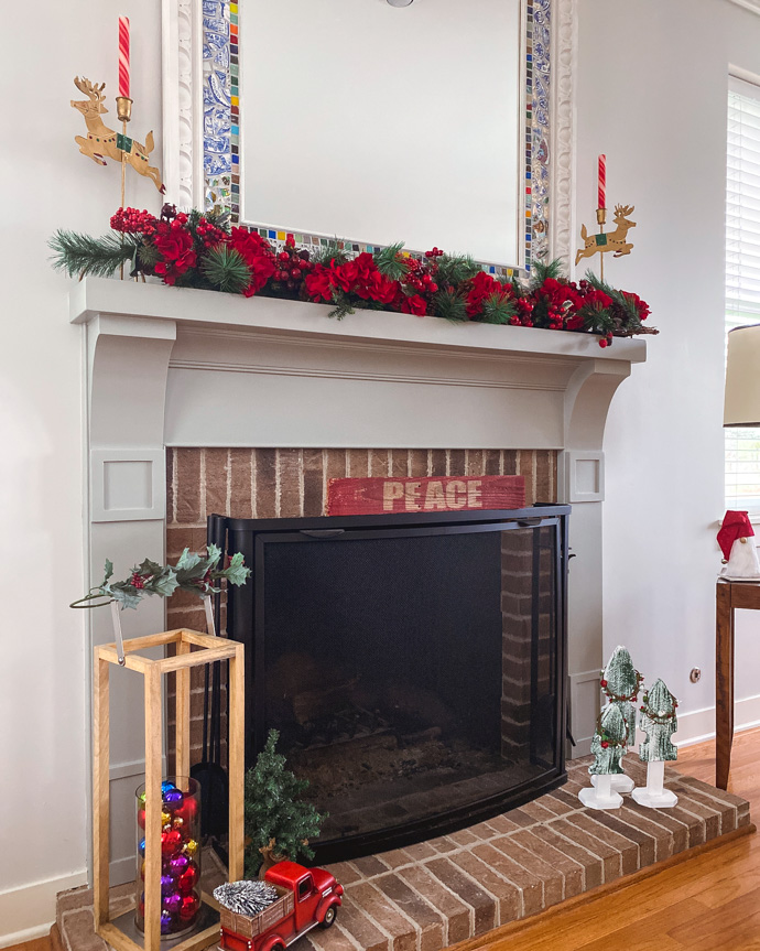 how to decorate your mantel for the holidays