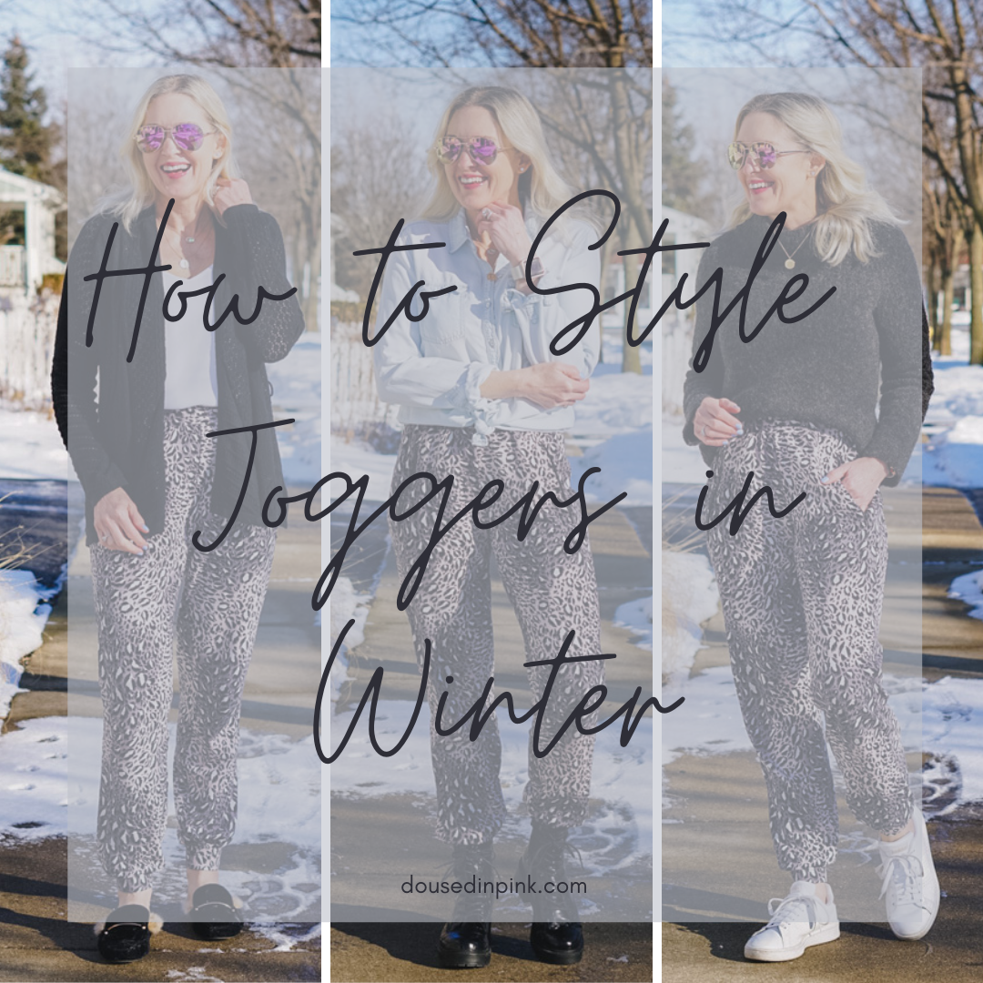 how to style joggers in winter