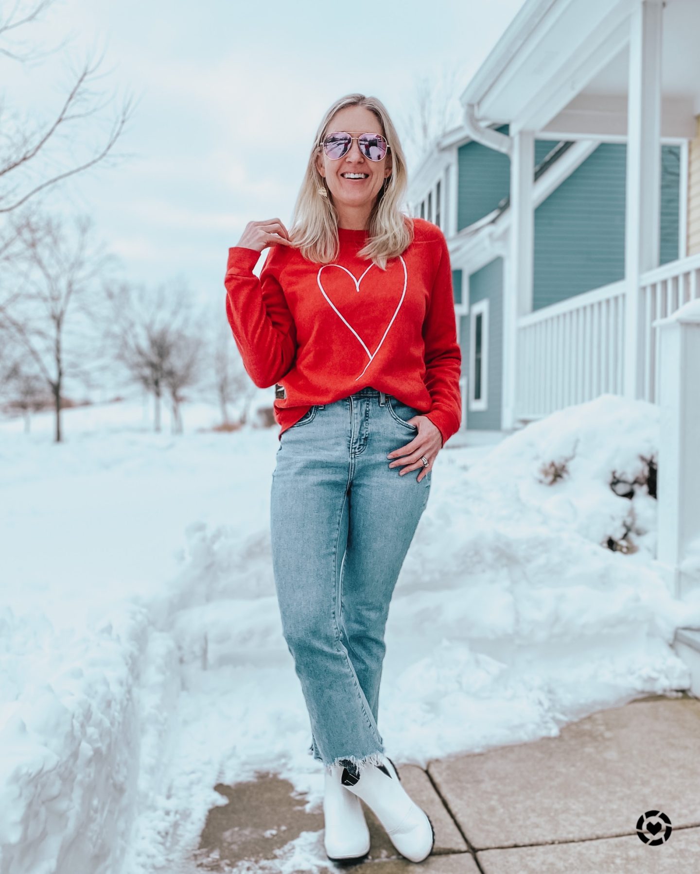 red heart sweatshirt