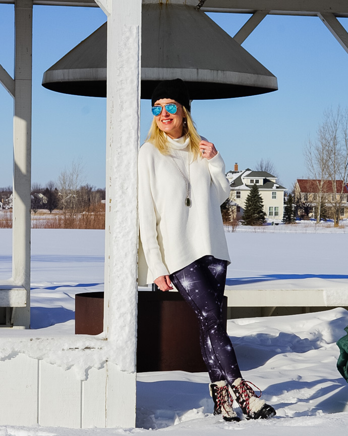 winter athleisure outfit
