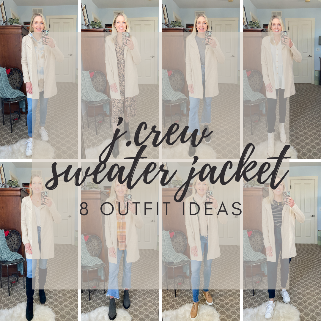 J.Crew Sweater Jacket - 8 outfit ideas