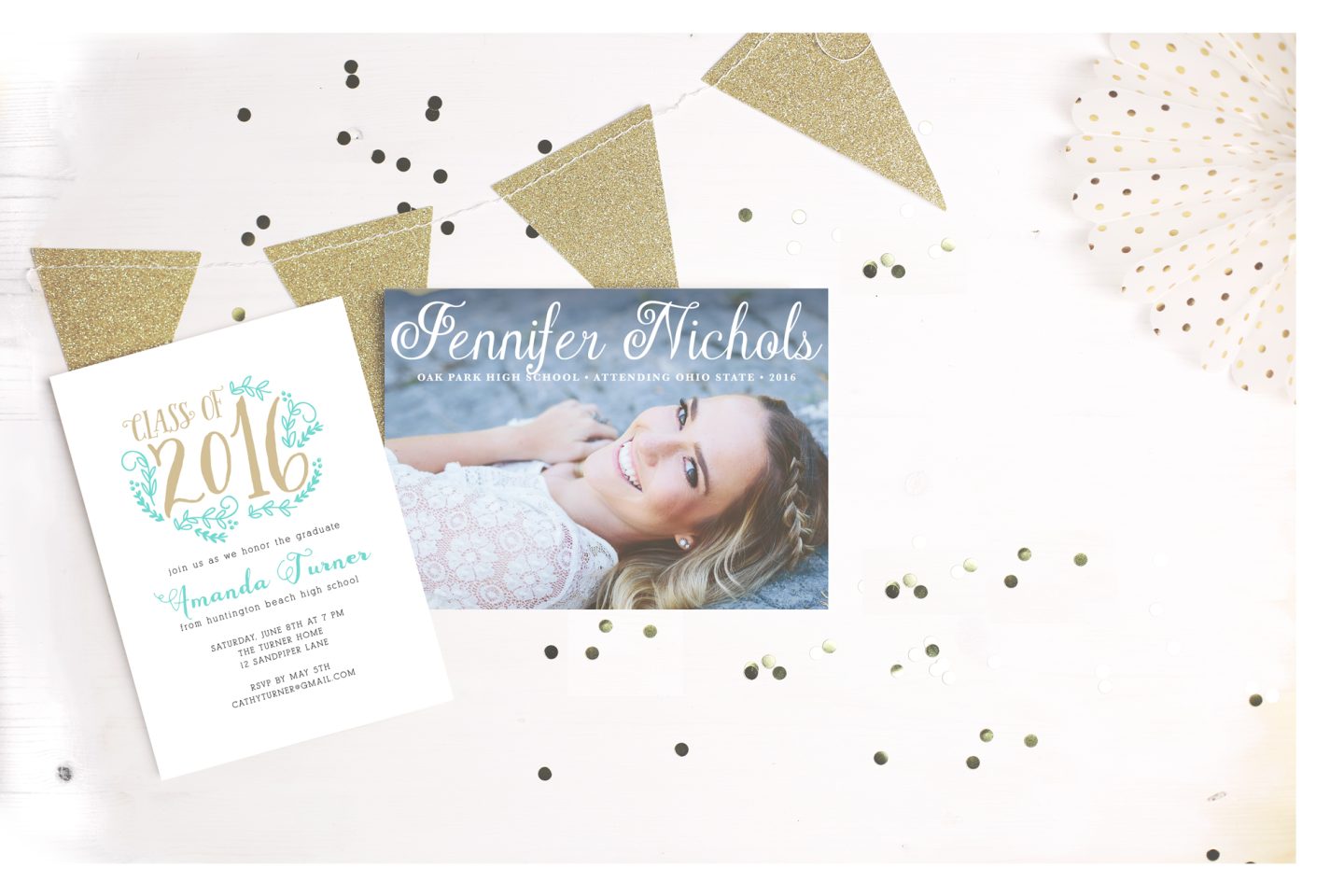 basic invite graduation announcement