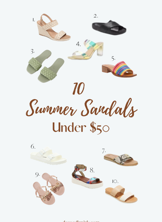 10 summer sandals under $50