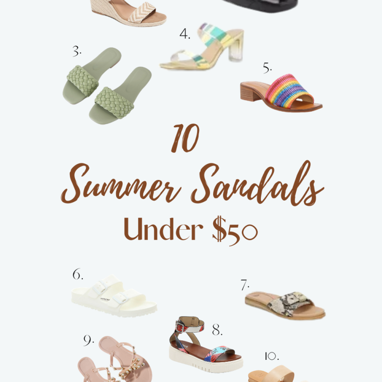 10 summer sandals under $50