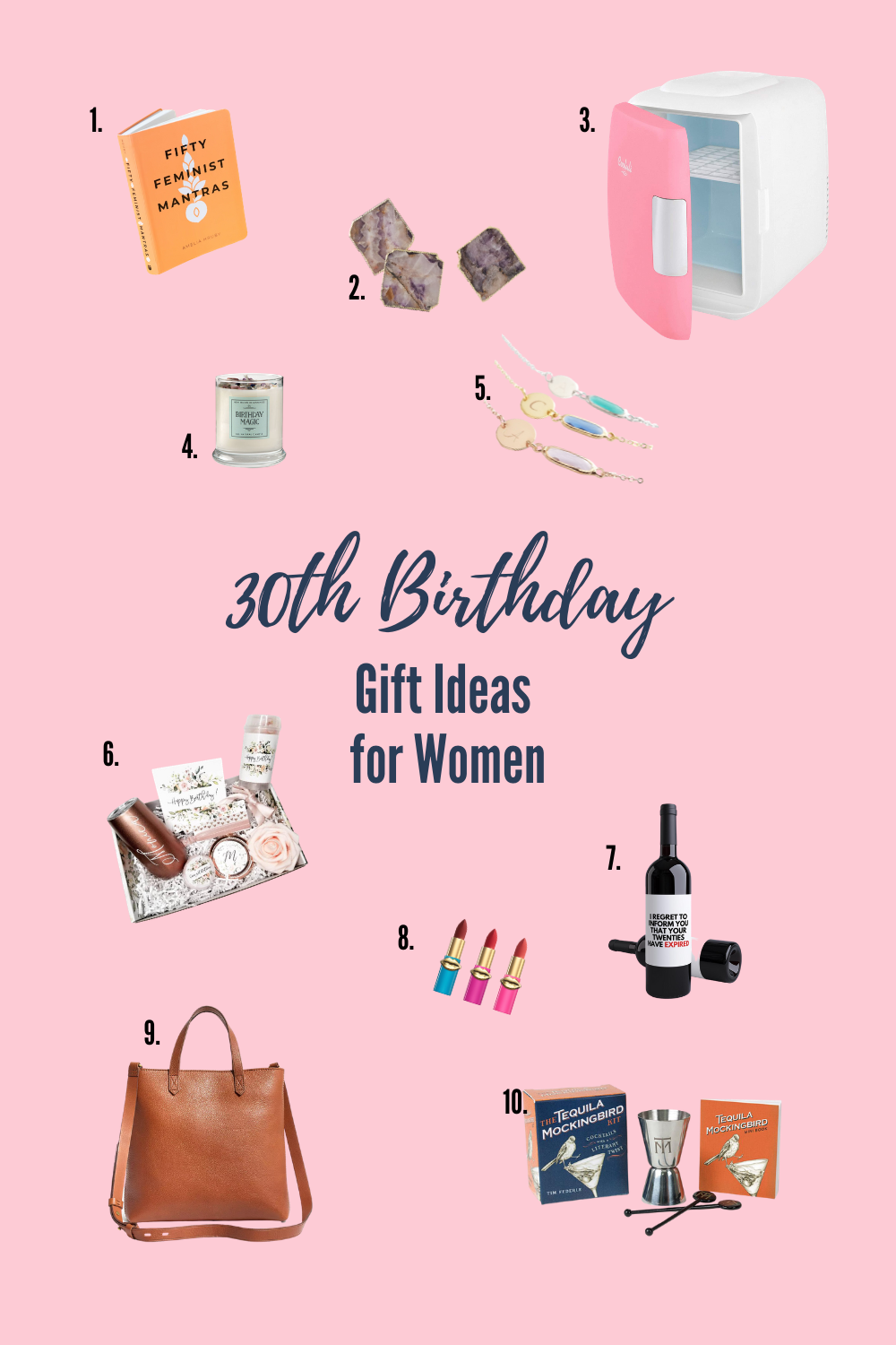 30th Birthday Gift Ideas for Women - Doused in Pink