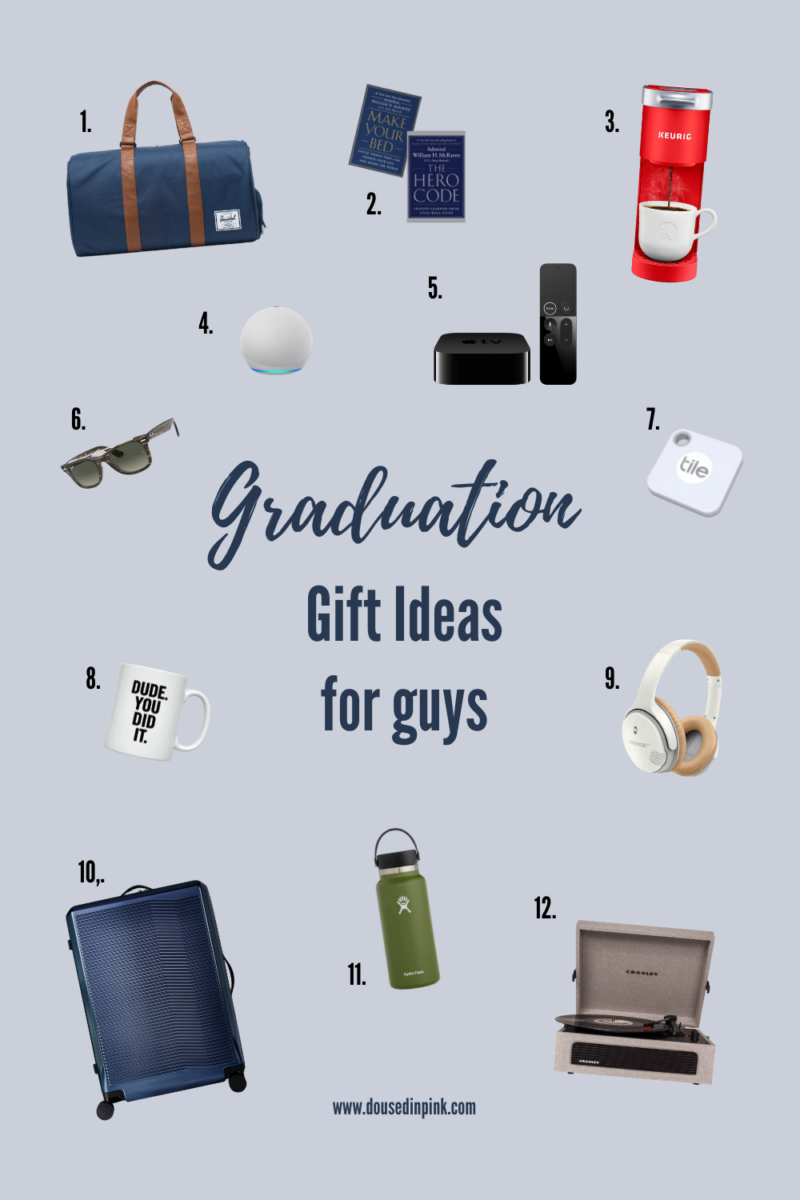 Graduation Gift Ideas for Guys HS & College Doused in Pink