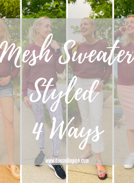 mesh sweater styled 4 ways