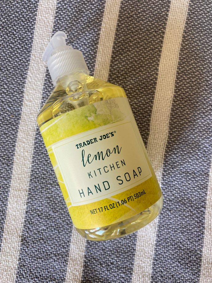 trader joe's lemon kitchen hand soap