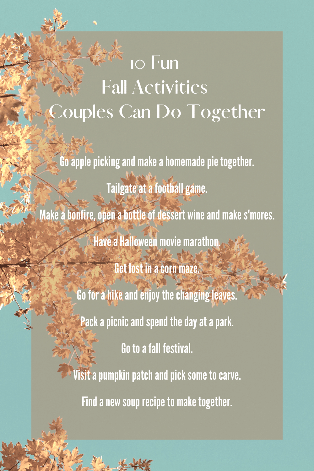 10 fun fall activities couples can do together