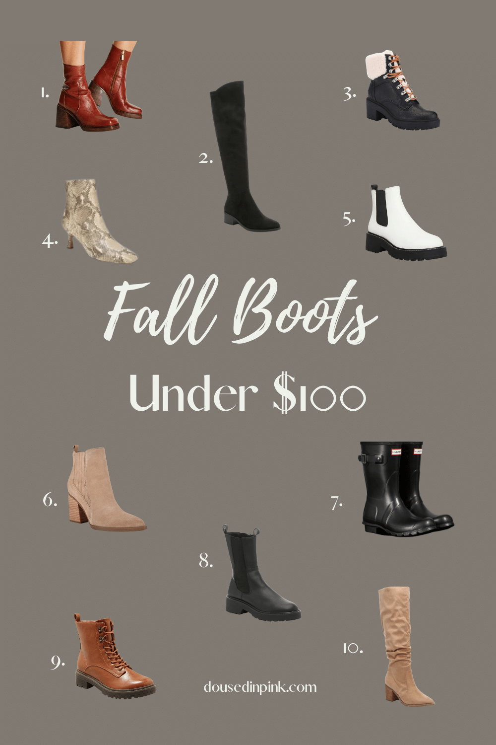 Must Have Fall Boots Under 100 Doused in Pink