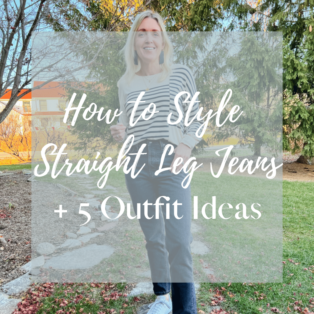 how to style straight leg jeans