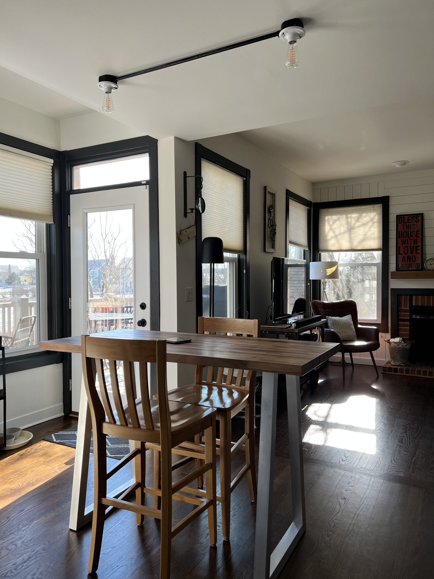 modern farmhouse highboy table