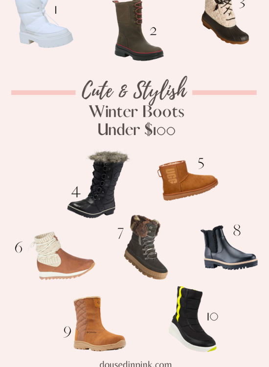 cute & stylish winter boots under $100
