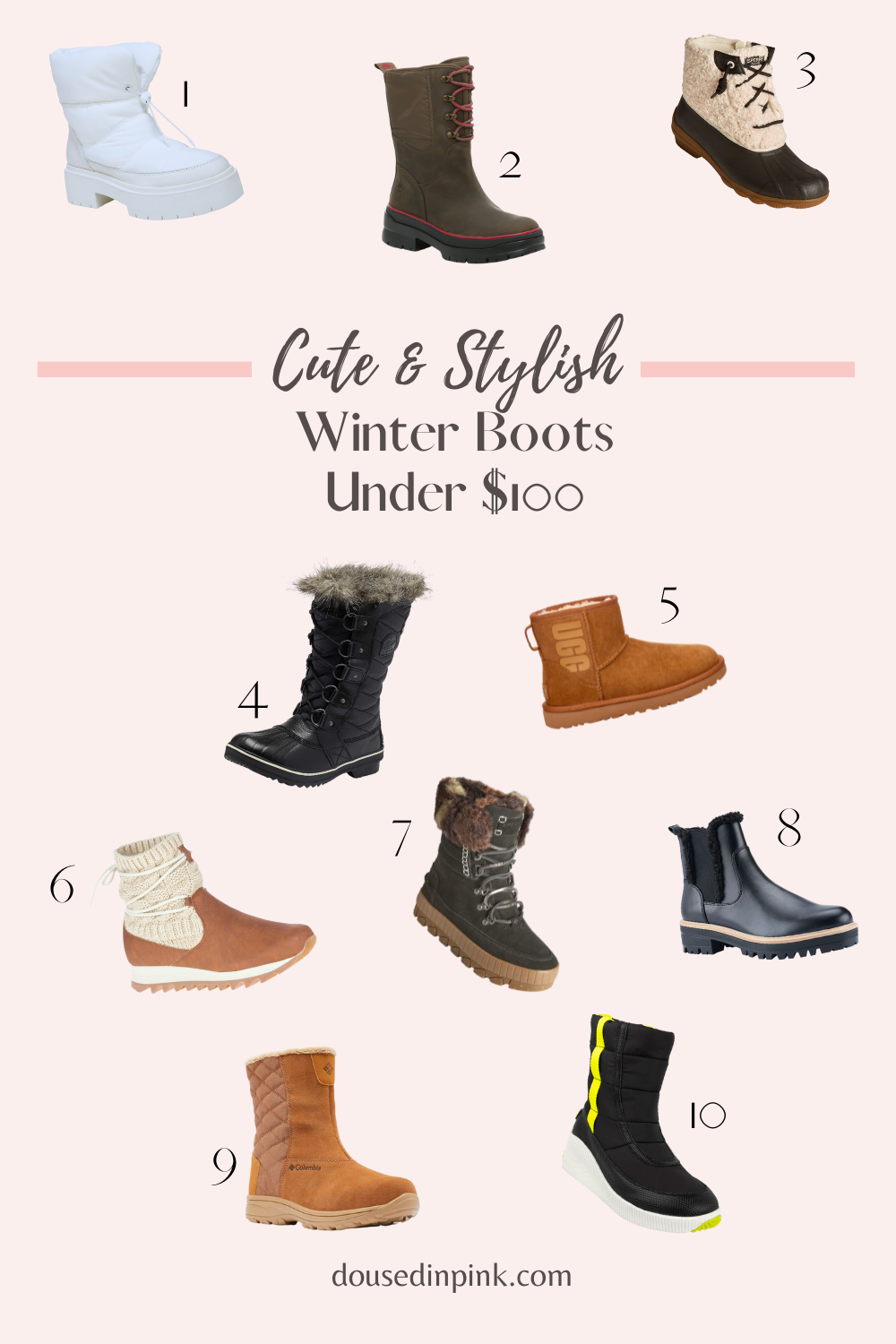 cute & stylish winter boots under $100
