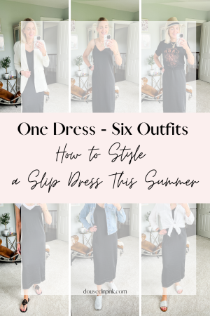 Summer Slip Dress Outfits - Doused in Pink