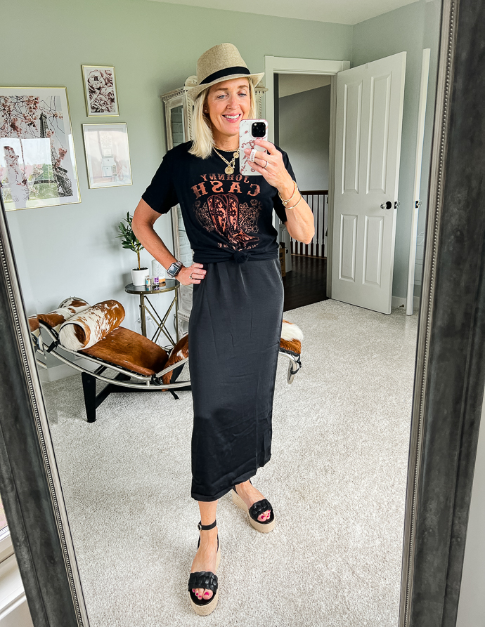 summer festival slip dress outfit