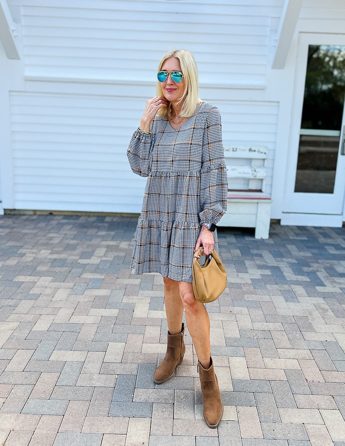 plaid dress outfit ideas under $100