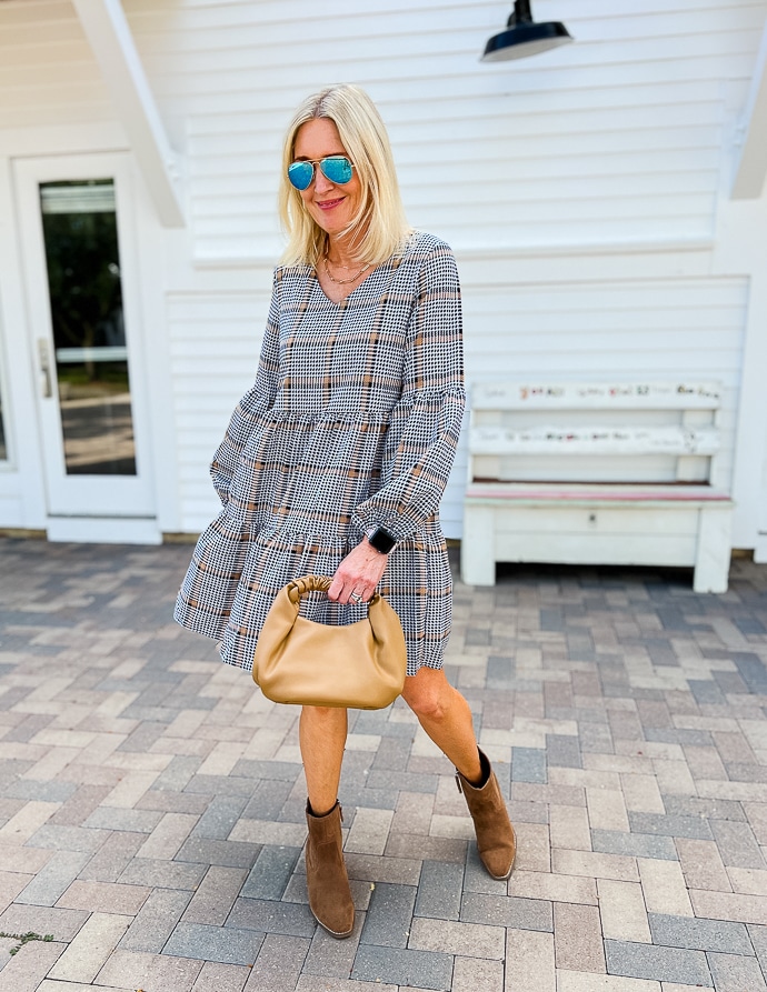 plaid Amazon dress outfit ideas