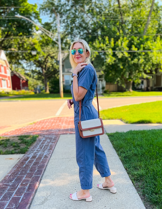 How to Wear a Jumpsuit Casually - Doused in Pink