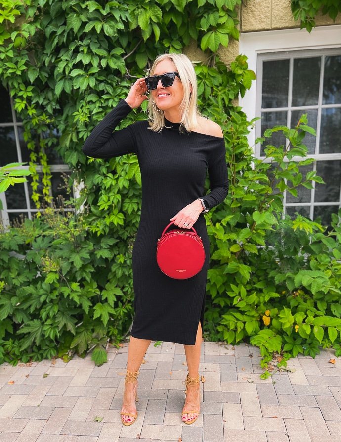 Summery Little Black Dress | The View From 5 Ft. 2