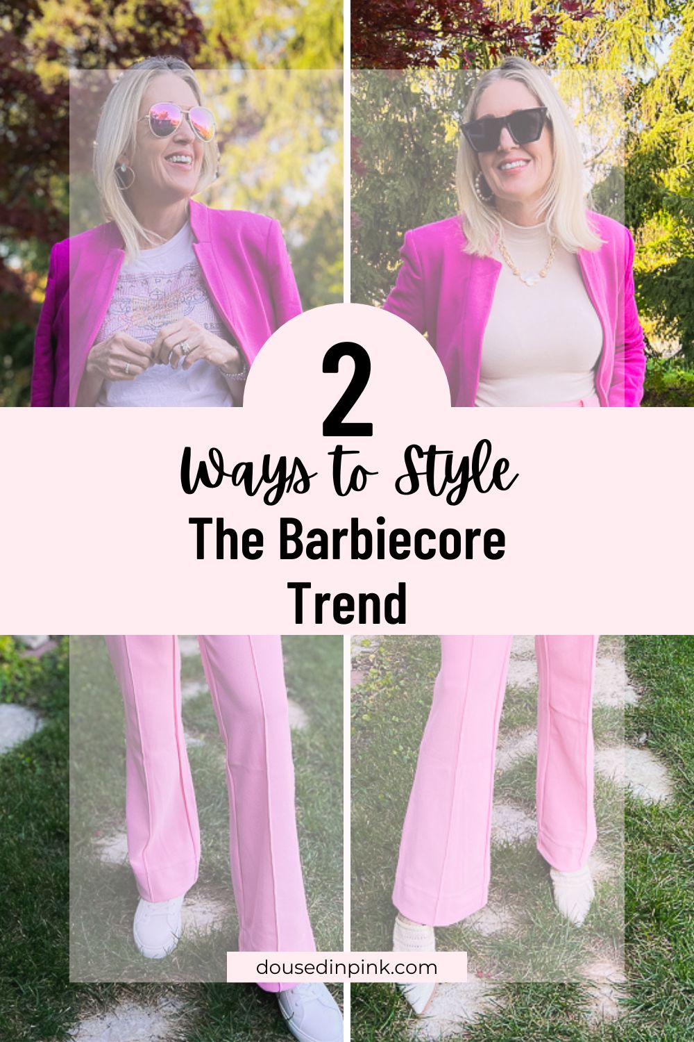 2 ways to wear the Barbiecore aesthetic