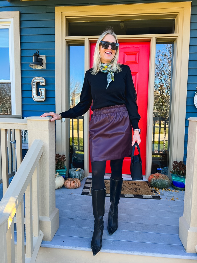 Black sweater outfit hotsell