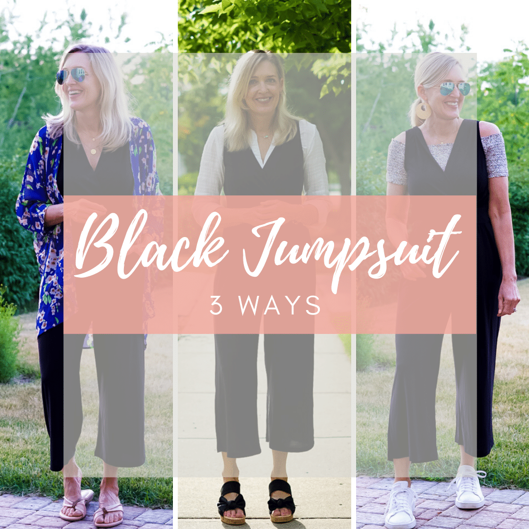 how to wear a black jumpsuit