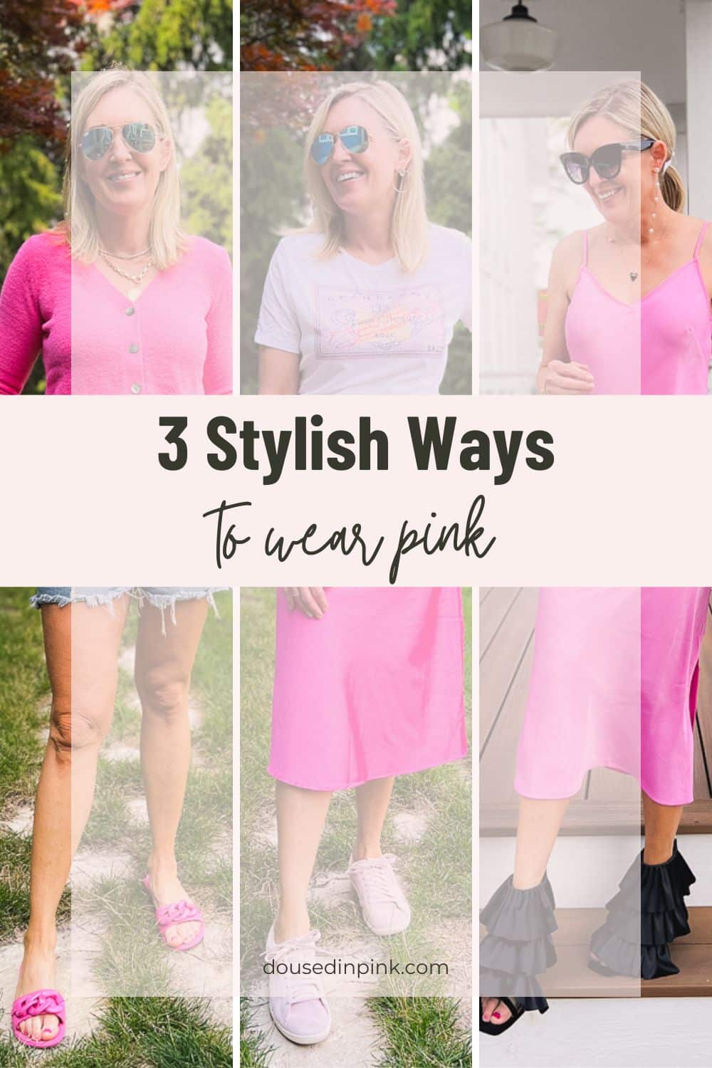 3 stylish ways to wear pink