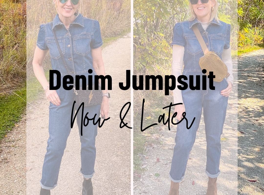 how to style a denim jumpsuit