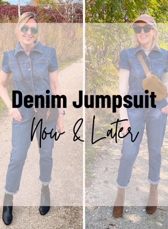 how to style a denim jumpsuit