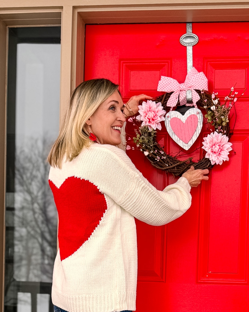 diy valentine wreath