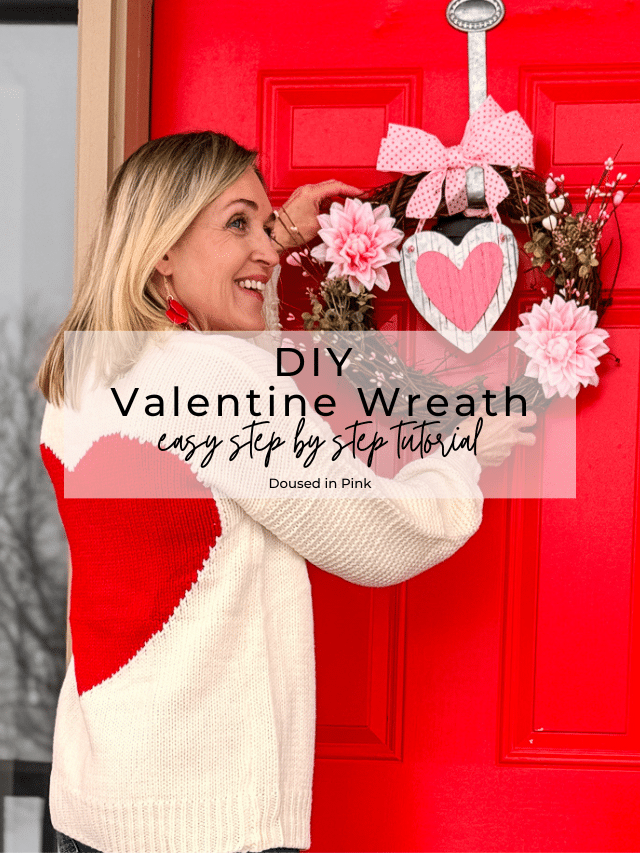 diy valentine's day wreath tutorial