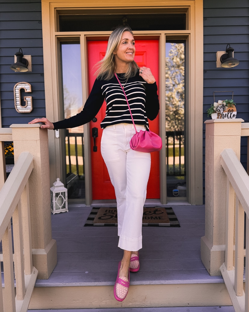 Seven Outfits with Pink Shoes - Doused in Pink