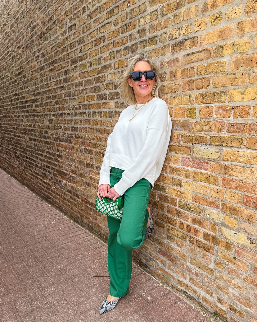 how to wear spring green