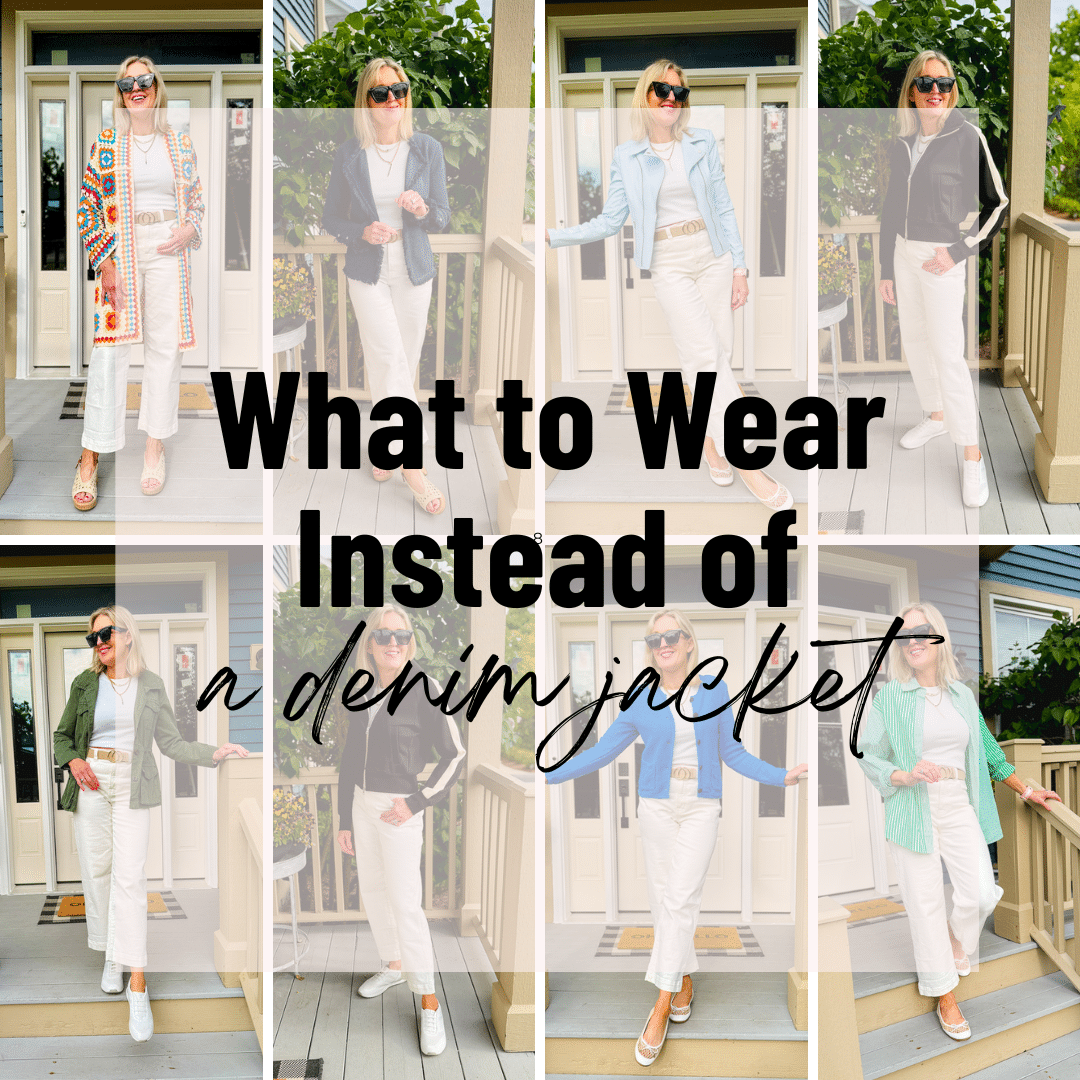 8 Alternatives to a Denim Jacket Using the Same Outfit