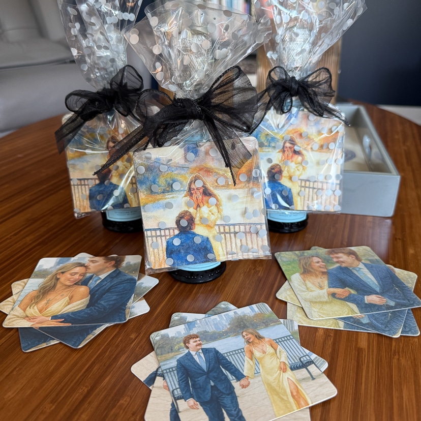 personalized engagement party favor